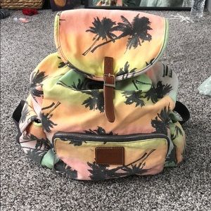 PINK canvas backpack